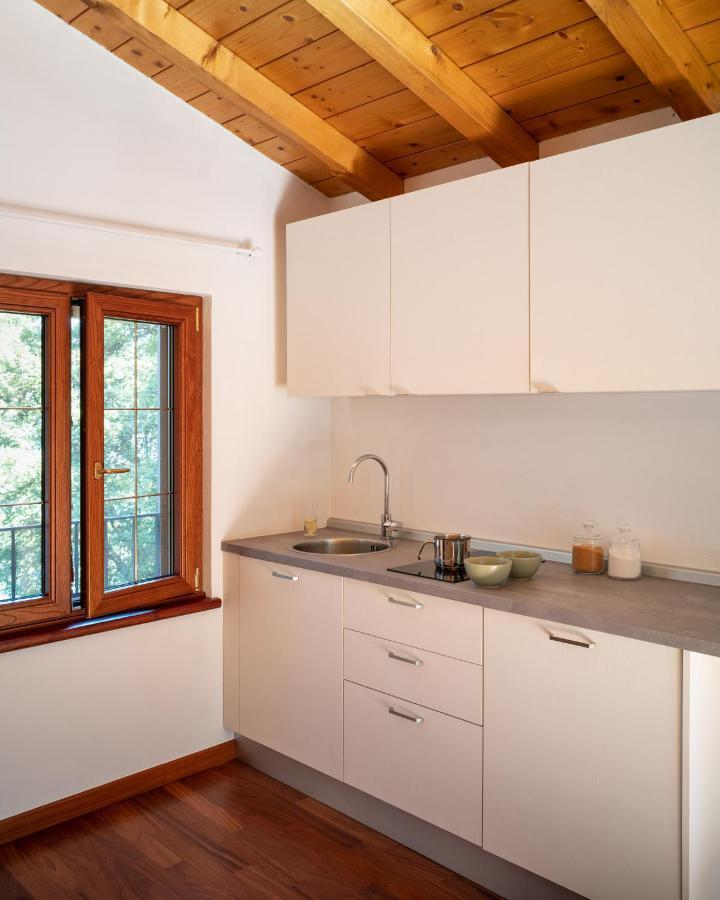 La Casetta, Appartamento Con Vista Lago E Montagne 산 제노 디 몬타냐 외부 사진