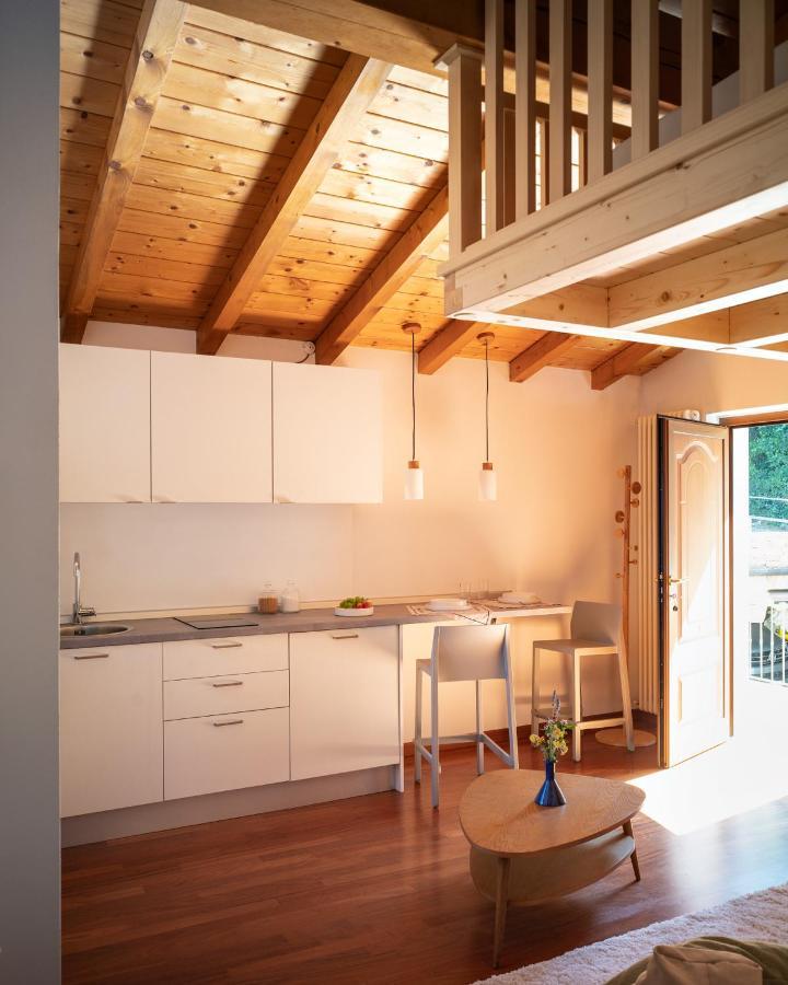 La Casetta, Appartamento Con Vista Lago E Montagne 산 제노 디 몬타냐 외부 사진